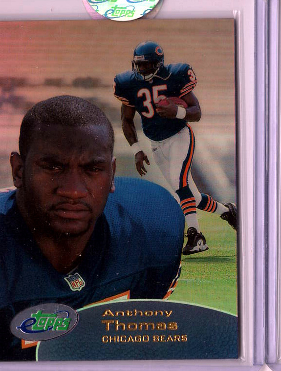 2001 eTopps Football — Anthony Thomas Chicago Bears — Base — Copy 2