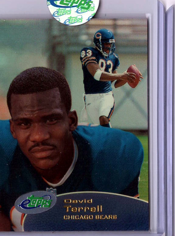2001 eTopps Football — David Terrell Chicago Bears — Base — Copy 1