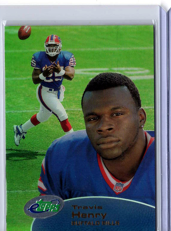 2001 eTopps Football — Travis Henry Buffalo Bills — Base — Copy 3