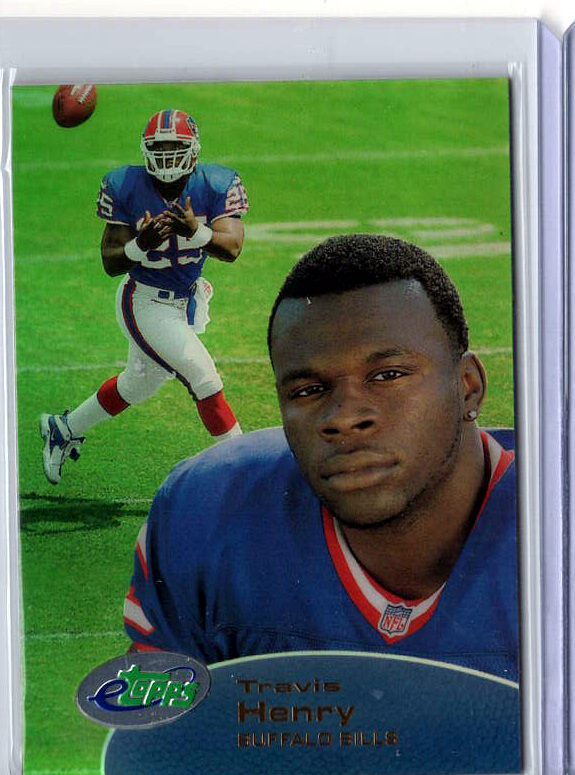 2001 eTopps Football — Travis Henry Buffalo Bills — Base — Copy 5
