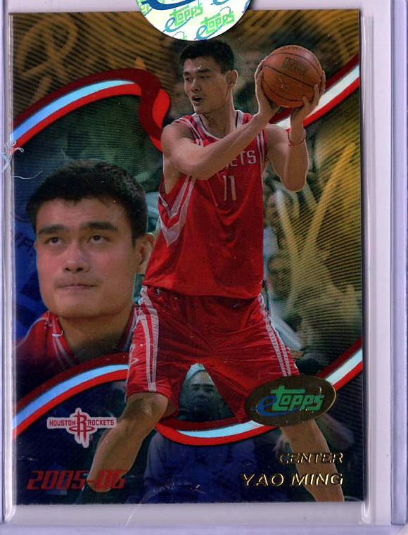 2005 2005-06 eTopps Basketball — Yao Ming Houston Rockets — Base — Copy 2