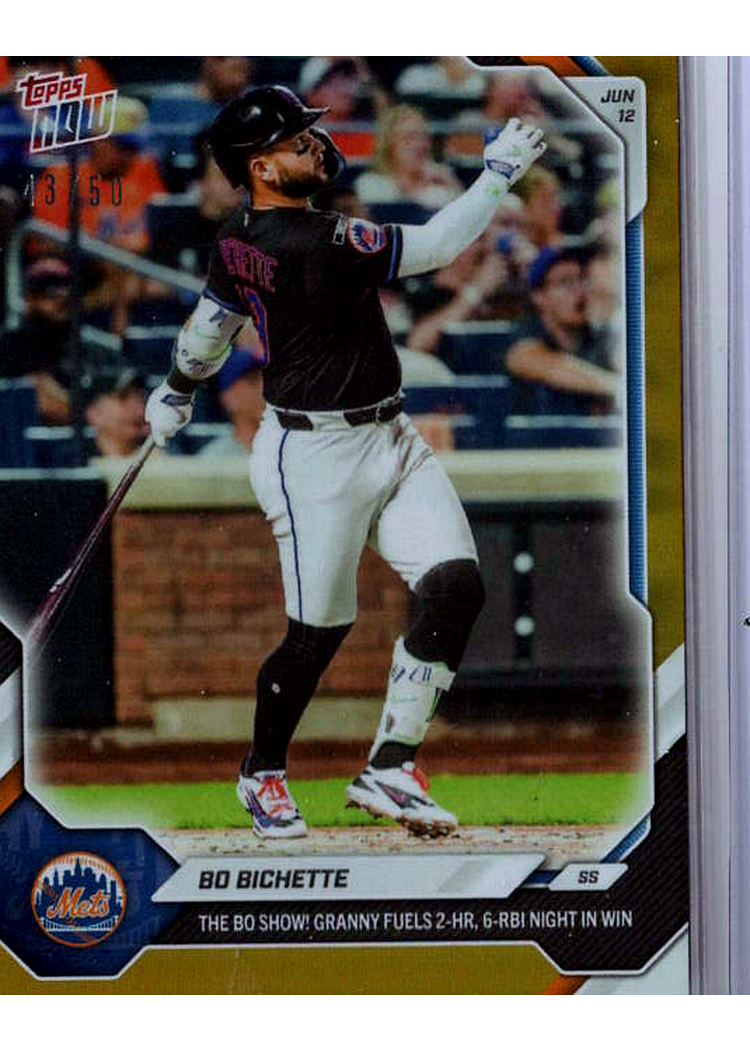 2026 MLB Topps NOW — Bo Bichette New York Mets — GOLD -- 03/50 / PROVISIONAL_PROTECTIVE / NOT_SOLD_COMP — 03/50