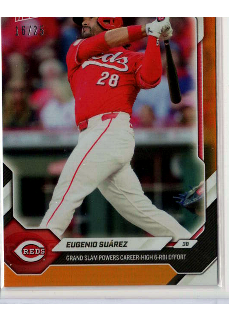 2026 MLB Topps NOW — Eugenio Suarez Cincinnati Reds — ORANGE -- 16/25 / PROVISIONAL_PROTECTIVE / NOT_SOLD_COMP — 16/25