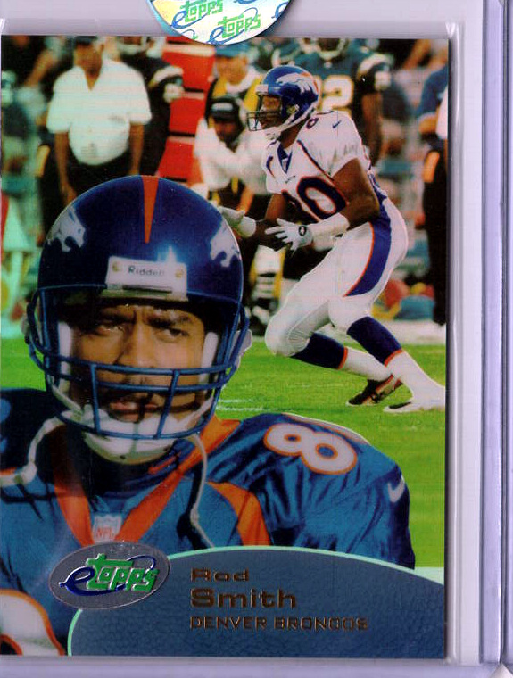2001 eTopps Football — Rod Smith Denver Broncos — Base — Copy 3