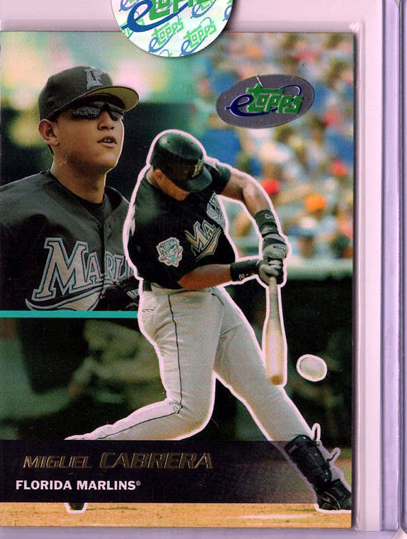 2003 2003 eTopps Baseball — Miguel Cabrera Florida Marlins — Base — Inventory Qty 27