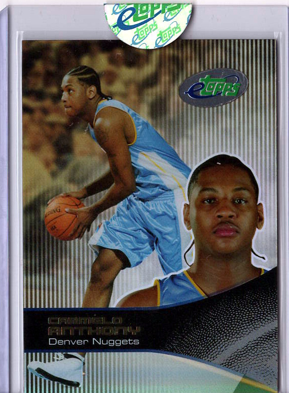 2003 2003-04 eTopps Basketball — Carmelo Anthony Denver Nuggets — RC — Copy 1
