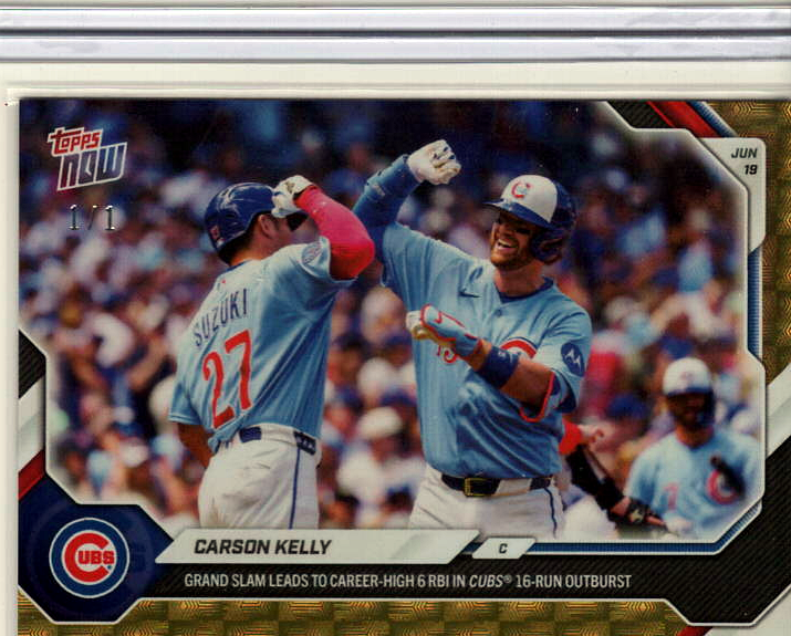 2026 MLB Topps NOW — Carson Kelly Chicago Cubs — HIGH_VALUE_1_OF_1 / 1/1 / STRONG_SCARCITY_REVIEW — 1/1 -- sole explicit tranche one-of-one