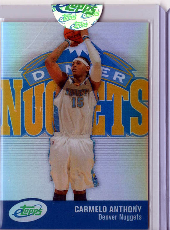 2004 2004-05 eTopps Basketball — Carmelo Anthony Denver Nuggets — Base — Copy 1