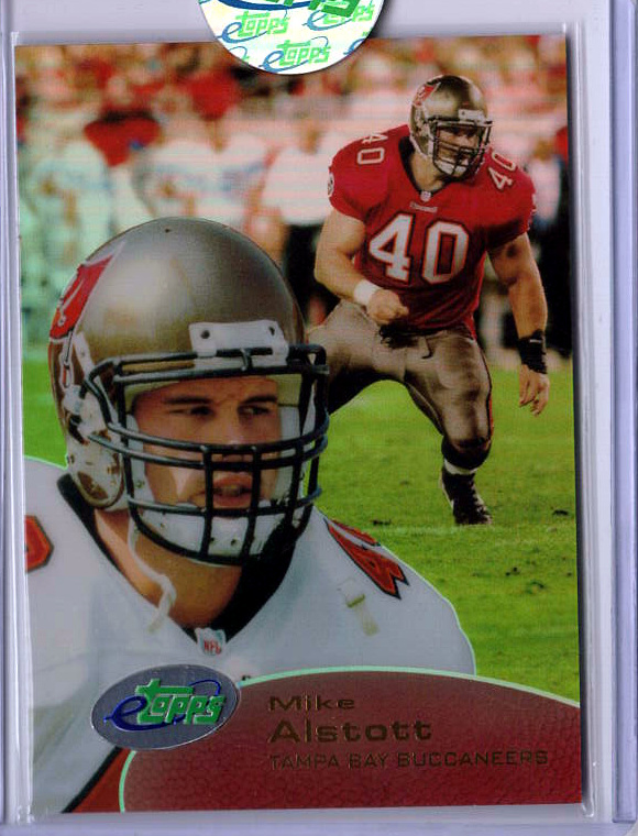 2001 eTopps Football — Mike Alstott Tampa Bay Buccaneers — Base — Copy 1