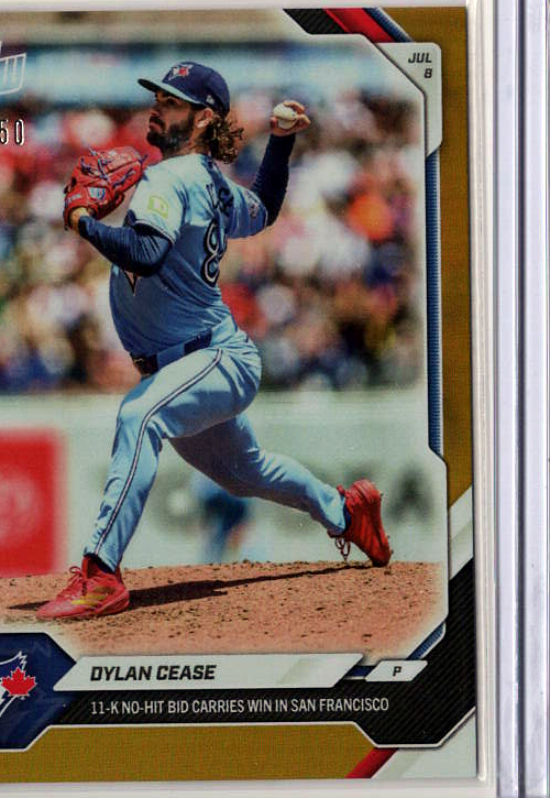 2026 MLB Topps NOW — Dylan Cease Toronto Blue Jays — gold /50 visible border -- 14/50 / PRICE_UNDER_REVIEW — 14/50