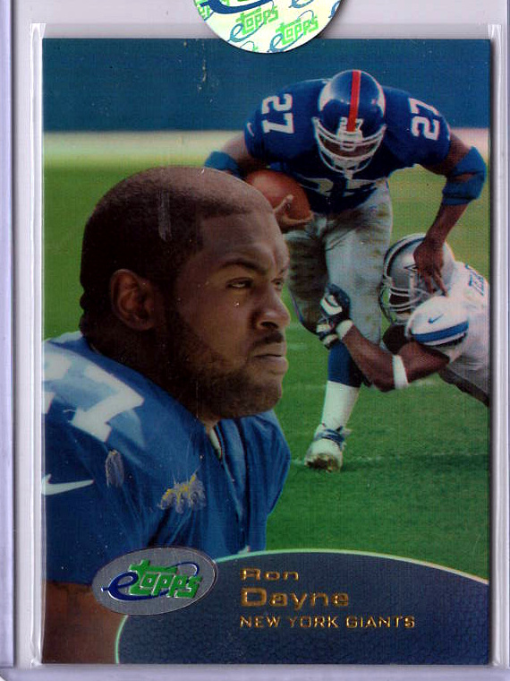 2001 eTopps Football — Ron Dayne New York Giants — Base — Copy 1