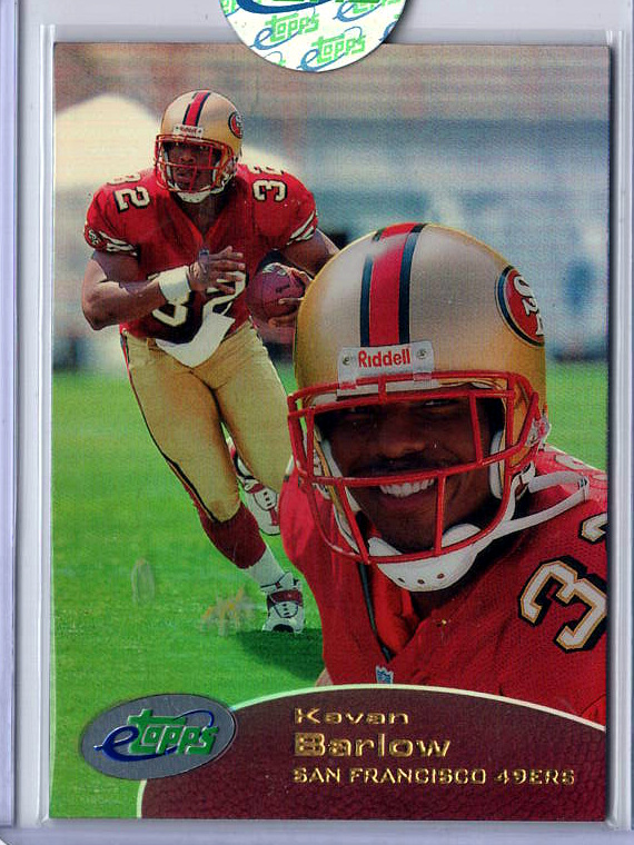 2001 eTopps Football — Kevan Barlow San Francisco 49ers — Base — Copy 1