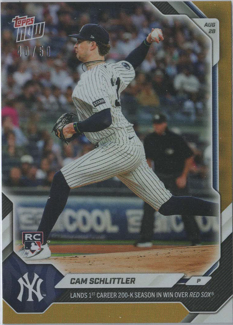 Cam Schlittler Gold 10/50