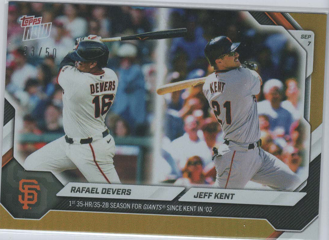 Rafael Devers / Jeff Kent Gold 33/50
