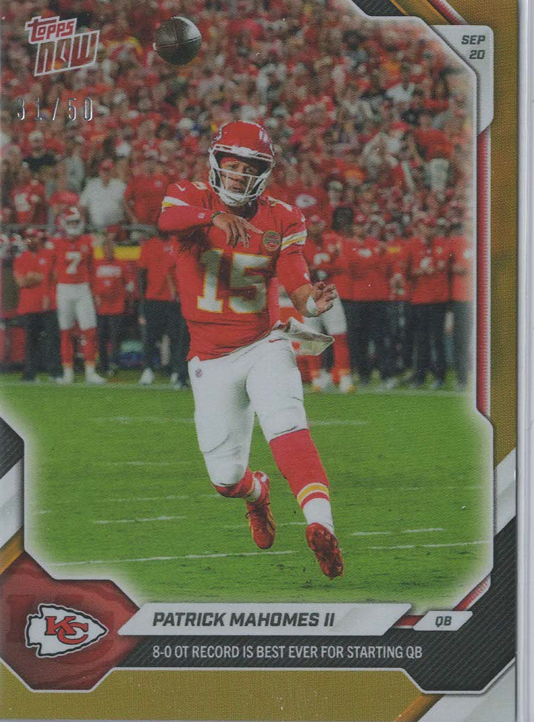 Patrick Mahomes II Gold 31/50