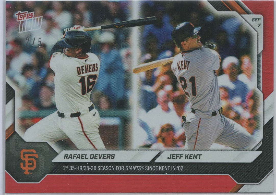Rafael Devers / Jeff Kent Red 2/5