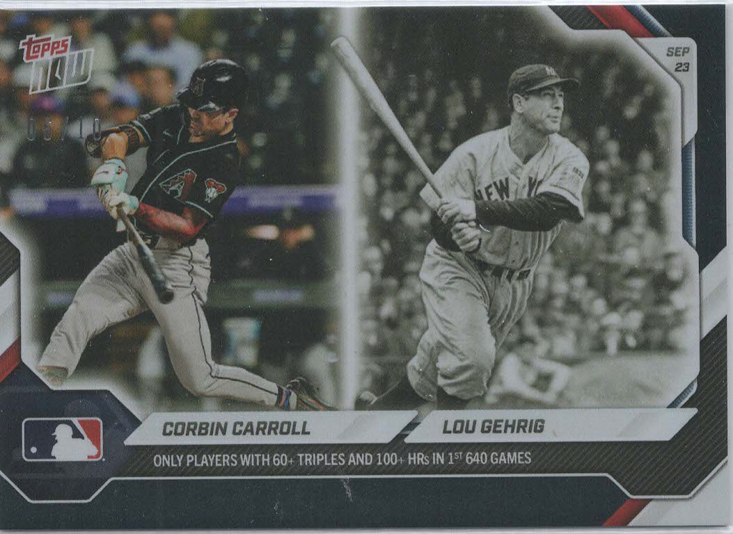 Corbin Carroll / Lou Gehrig Black 08/10