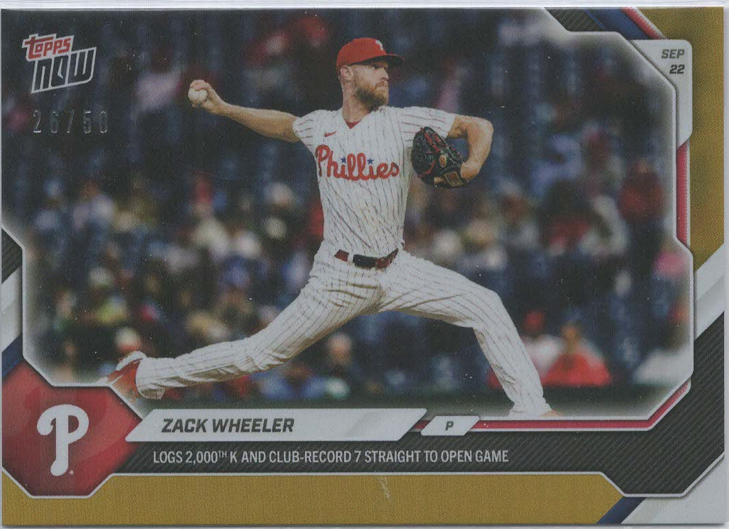 Zack Wheeler Gold 26/50