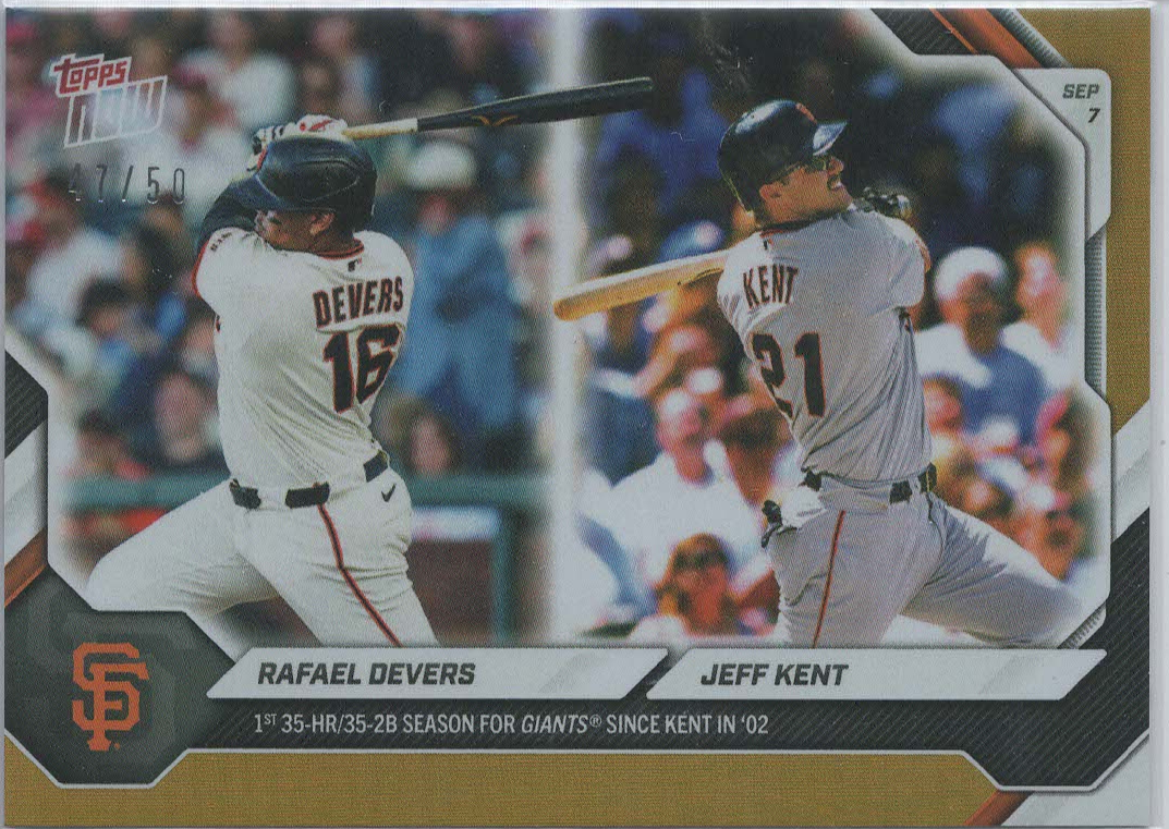 Rafael Devers / Jeff Kent Gold 47/50