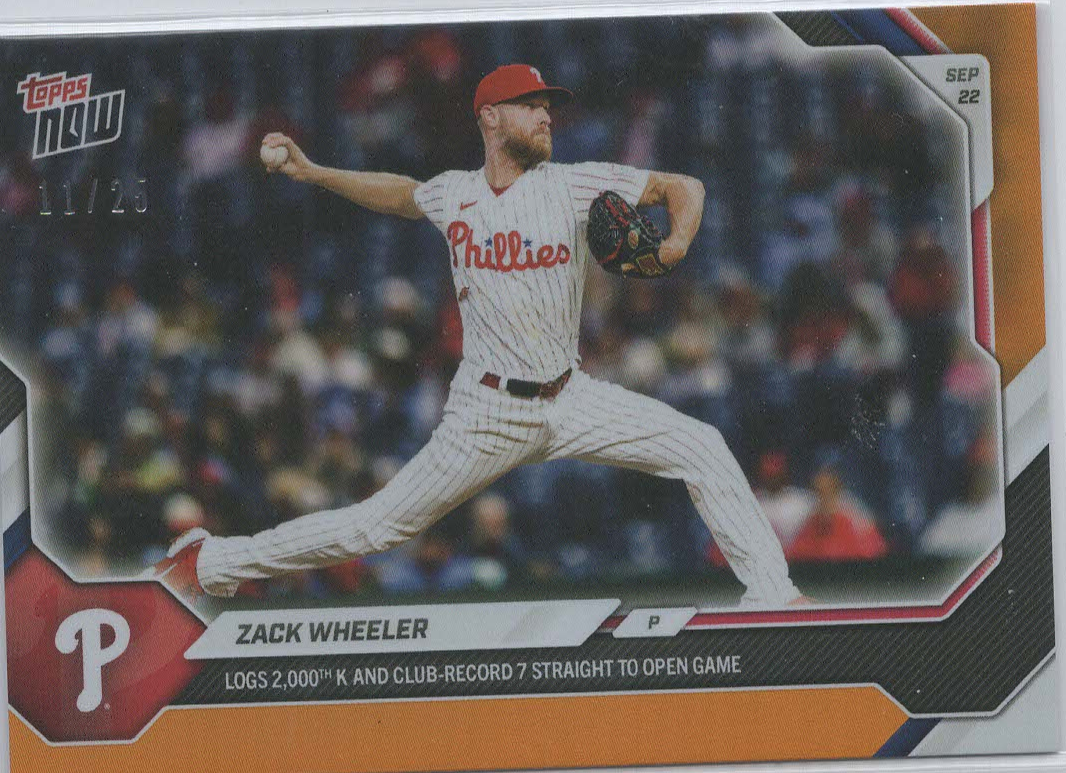 Zack Wheeler Orange 11/25