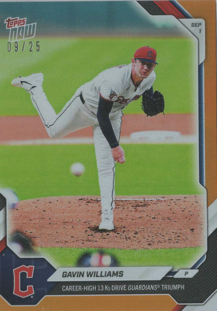 Gavin Williams Orange 09/25