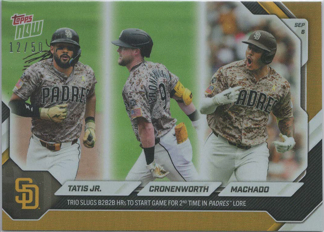 Fernando Tatis Jr. / Jake Cronenworth / Manny Machado Gold 12/50