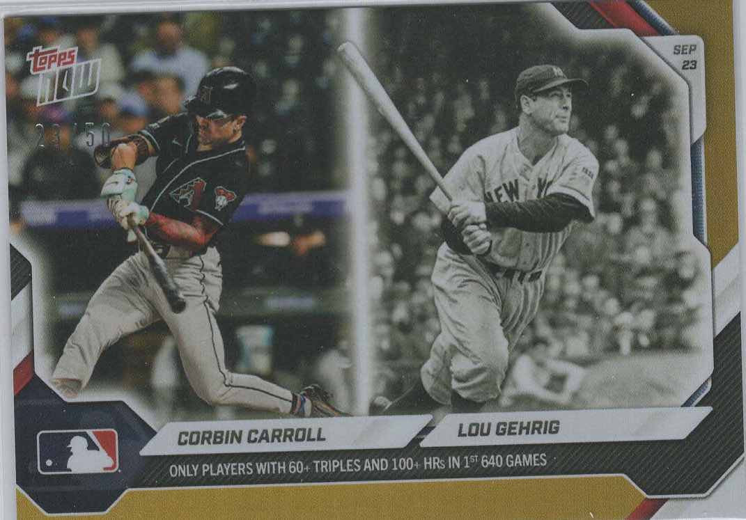 Corbin Carroll / Lou Gehrig Gold 23/50