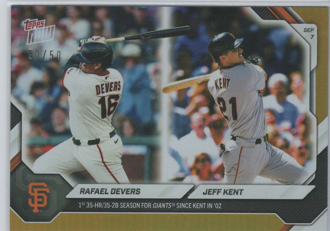 Rafael Devers / Jeff Kent Gold 20/50
